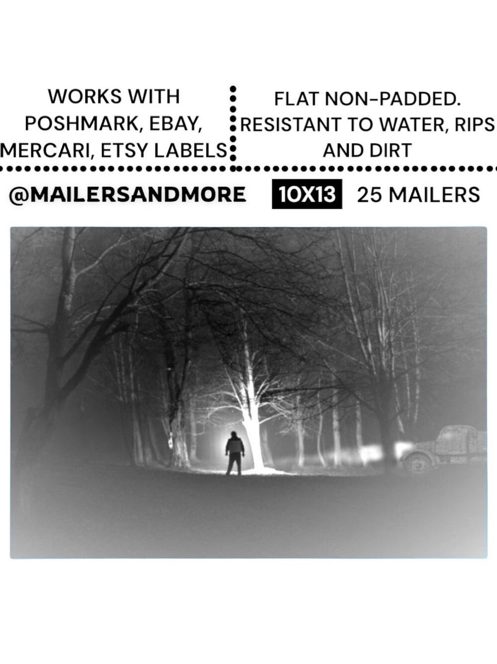 25 10X13 Midnight Creeps Poly Mailers PRICE FIRM Fall - Picture 2 of 15